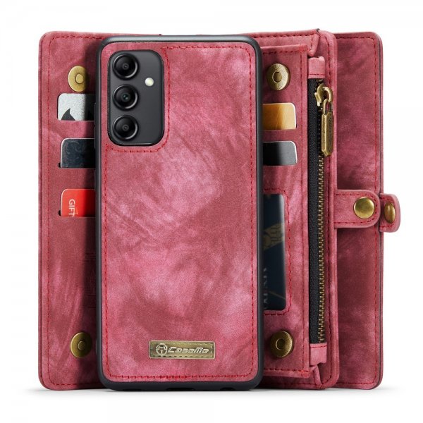 CaseMe Samsung Galaxy A54 5G -kotelo, 008-sarjan irrotettava kuori, punainen