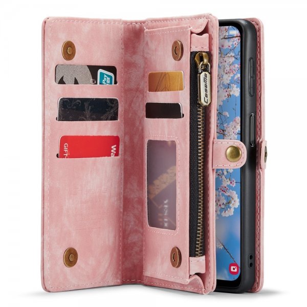 CaseMe Samsung Galaxy A54 5G -kotelo 008 Series, irrotettava kuori, vaaleanpunainen