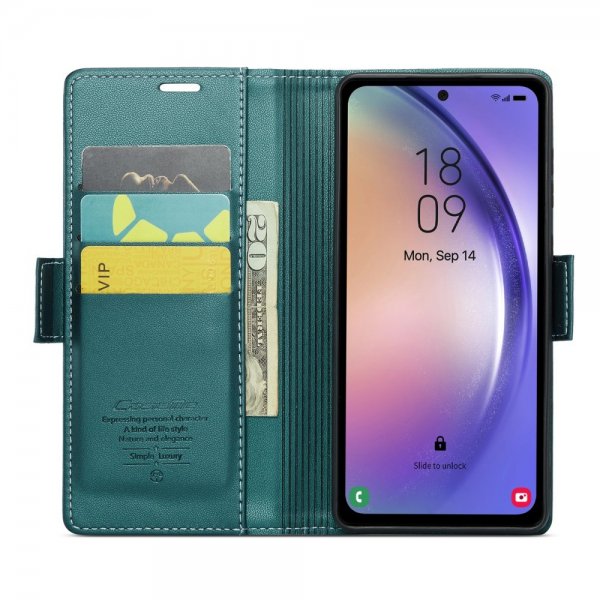 CaseMe Samsung Galaxy A54 5G -suojakotelo 023-sarja Vihreä