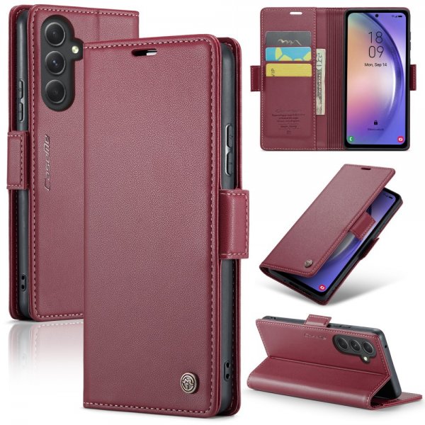 CaseMe Samsung Galaxy A54 5G Fodral 023-sarja Punainen