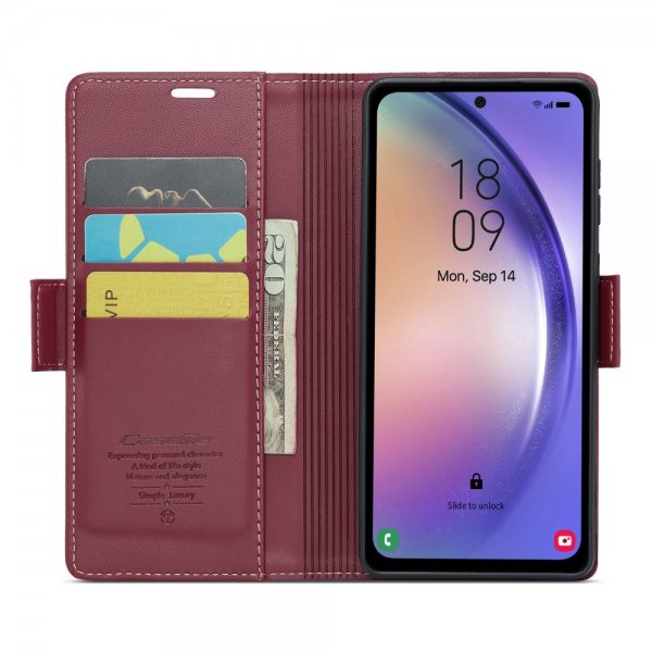 CaseMe Samsung Galaxy A54 5G Fodral 023-sarja Punainen