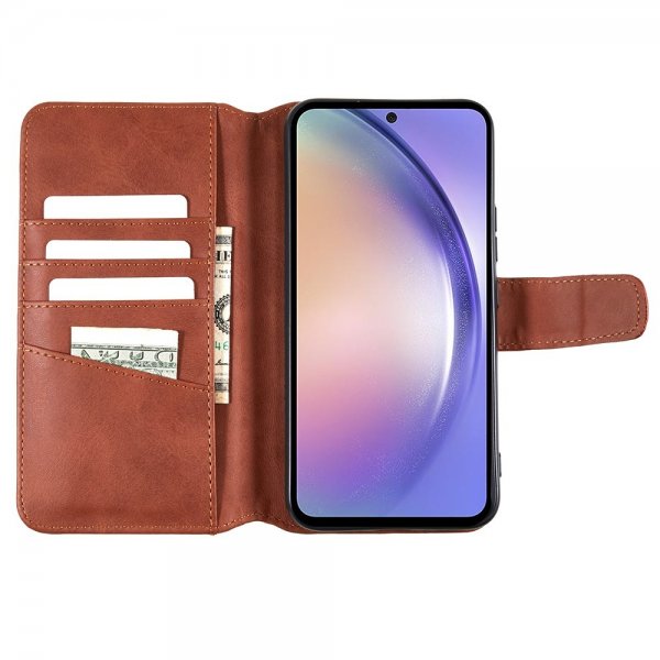 Nordic Covers Samsung Galaxy A54 5G Essential Leather Maple Brown -kotelo