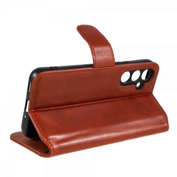 Nordic Covers Samsung Galaxy A54 5G Essential Leather Maple Brown -kotelo