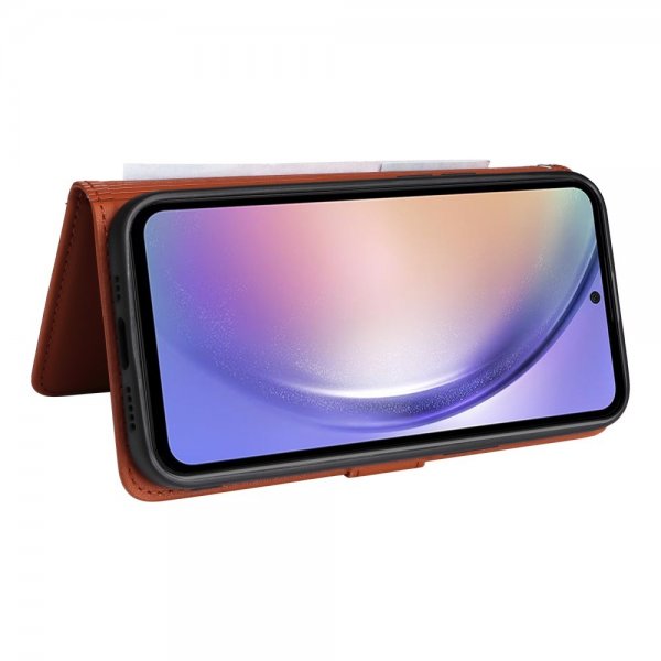 Betopnice Samsung Galaxy A54 5G suojakotelo irrotettavalla kuorella 005 Ruskea