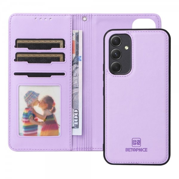 Betopnice Samsung Galaxy A54 5G Kotelo irrotettavalla kuorella 005 Violetti