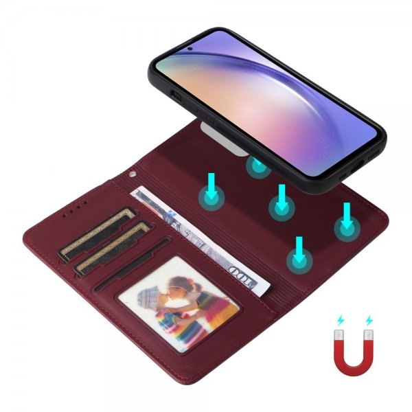 Betopnice Samsung Galaxy A54 5G Kuori irrotettavalla kuorella 005 Punainen