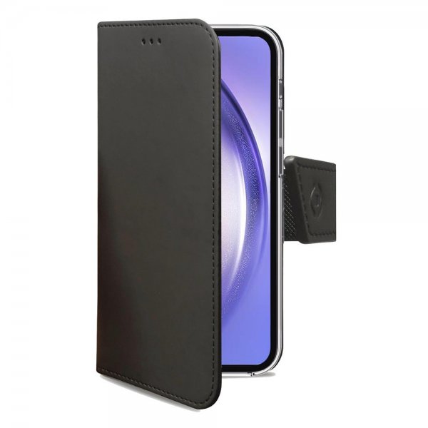 Celly Samsung Galaxy A54 5G Suojakuori Wally Wallet Case Musta