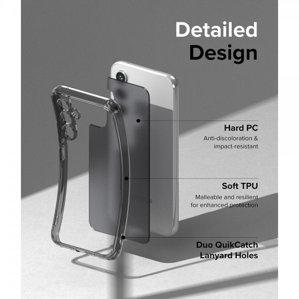 Ringke Samsung Galaxy A54 5G -suojakuori, Fusion Matte, Smoke Black
