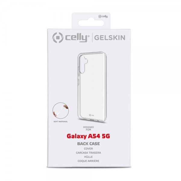 Celly Samsung Galaxy A54 5G Kuori GELSKIN Läpinäkyvä