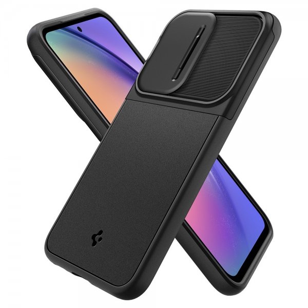 Spigen Samsung Galaxy A54 5G -suojakuori Optik Armor, musta