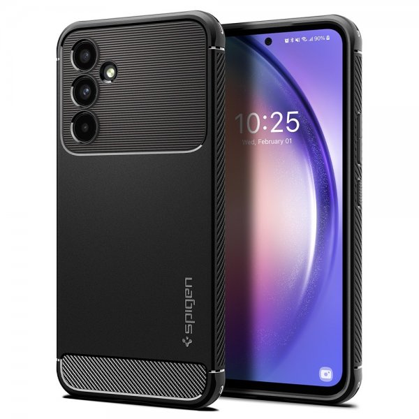 Spigen Samsung Galaxy A54 5G -suojakuori Rugged Armor Matte Black