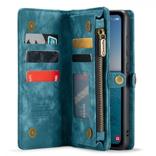 CaseMe Samsung Galaxy A55 -kotelo 008-sarja, irrotettava kuori, sininen