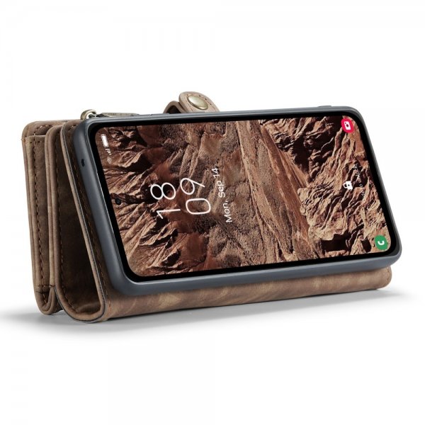 CaseMe Samsung Galaxy A55 -suojakotelo 008 Series Irrotettava kuori, ruskea