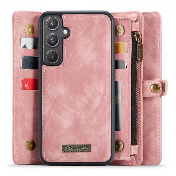 CaseMe Samsung Galaxy A55 -suojakotelo, 008 Series, irrotettava kuori, vaaleanpunainen