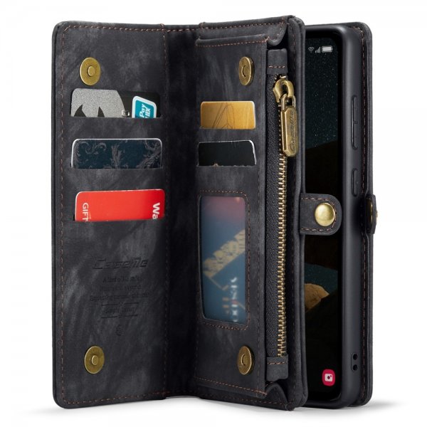 CaseMe Samsung Galaxy A55 -kotelo 008 Series Irrotettava kuori, musta
