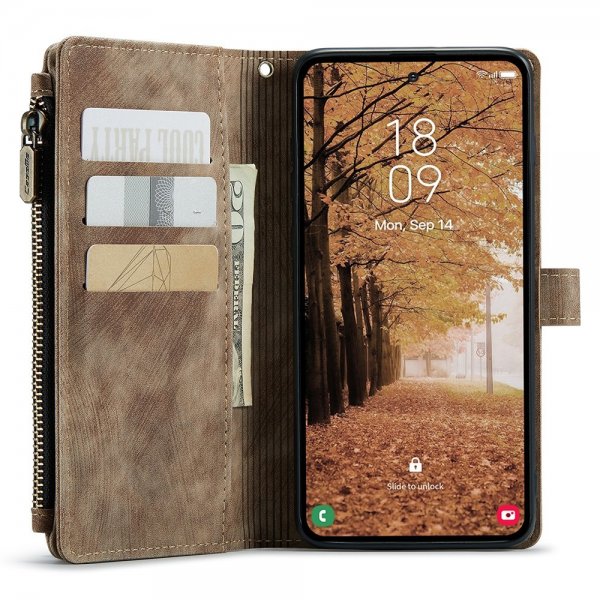 CaseMe Samsung Galaxy A55 Suojakotelo C30 Series Ruskea