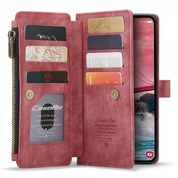 CaseMe Samsung Galaxy A55 suojakotelo C30-sarja Punainen