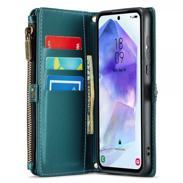 CaseMe Samsung Galaxy A55 -suojakotelo C36 Series, vihreä