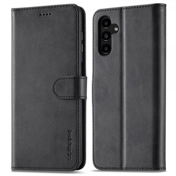 Lc.Imeeke Samsung Galaxy A55 Kotelo Korttipaikalla Jalustatoiminnolla Musta