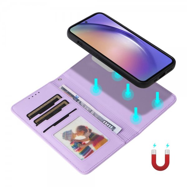 Betopnice Samsung Galaxy A55 Kotelo irrotettavalla kuorella 005 Violetti