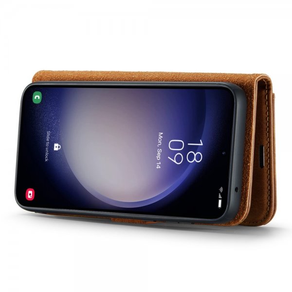 Dg.Ming Samsung Galaxy A55 Kotelo irrotettavalla kuorella, ruskea