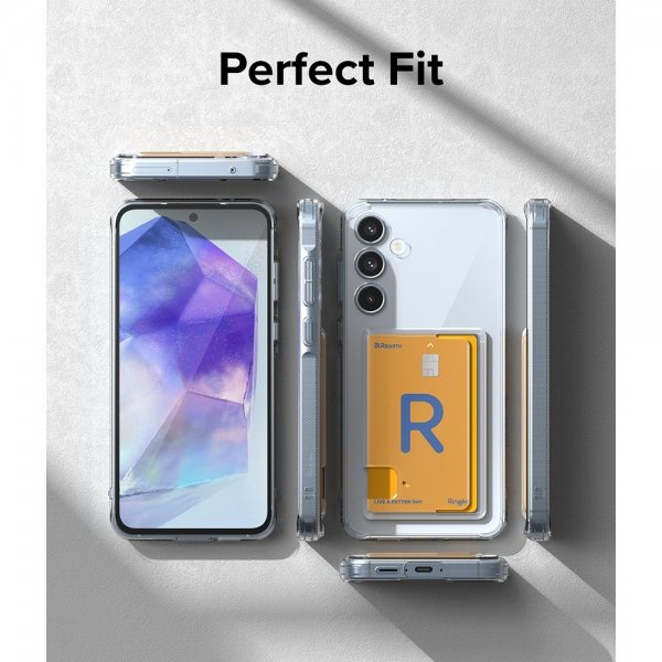 Ringke Samsung Galaxy A55 Suojakuori Fusion Card Clear