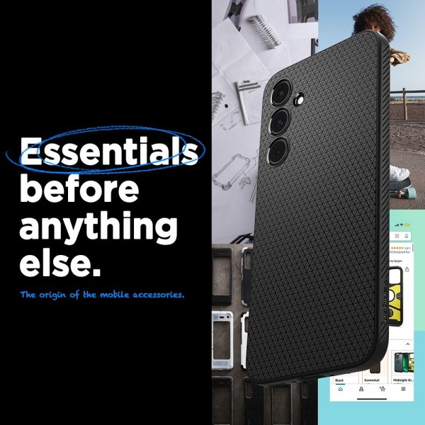 Spigen Samsung Galaxy A55 Kuori Liquid Air Matte Black