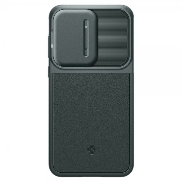 Spigen Samsung Galaxy A55 -suojakuori Optik Armor Abyss Green