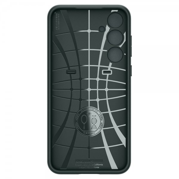 Spigen Samsung Galaxy A55 -suojakuori Optik Armor Abyss Green