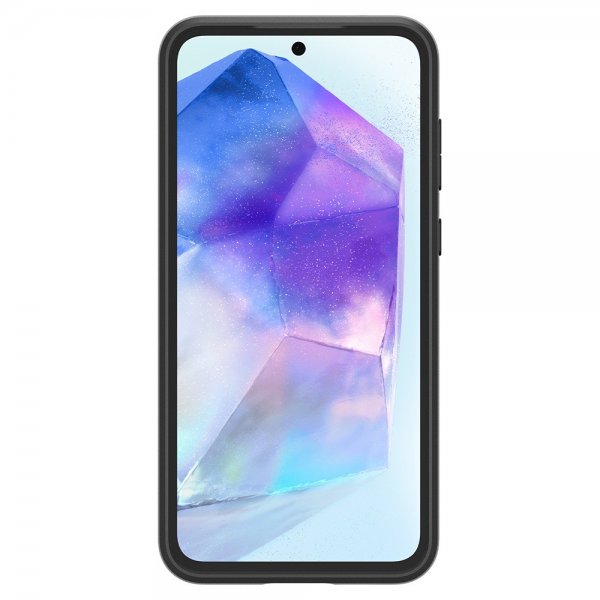 Spigen Samsung Galaxy A55 -suojakuori Optik Armor, musta