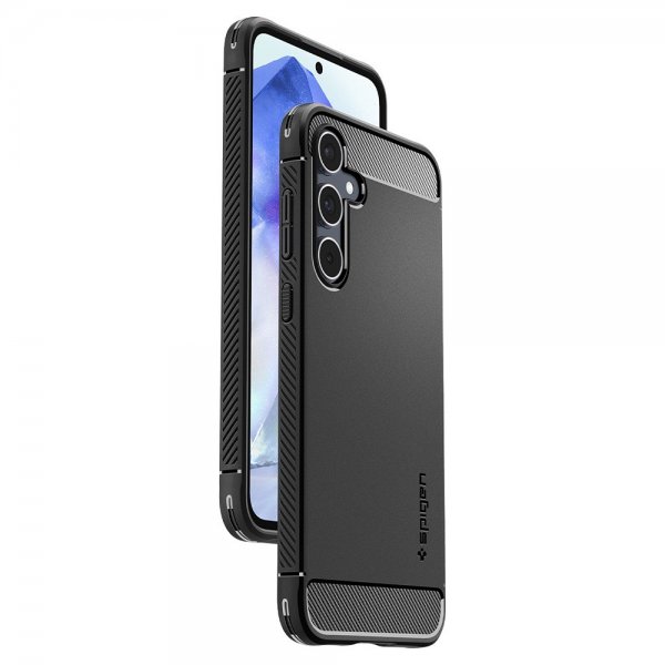 Spigen Samsung Galaxy A55 -suojakuori Rugged Armor Matte Black
