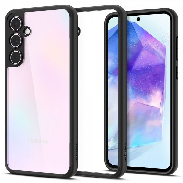 Spigen Samsung Galaxy A55 -suojakuori Ultra Hybrid Matte Black