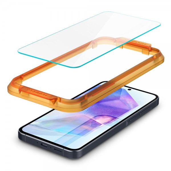 Spigen Samsung Galaxy A55 -näytönsuoja GLAS.tR ALIGNmaster 2-pakkaus