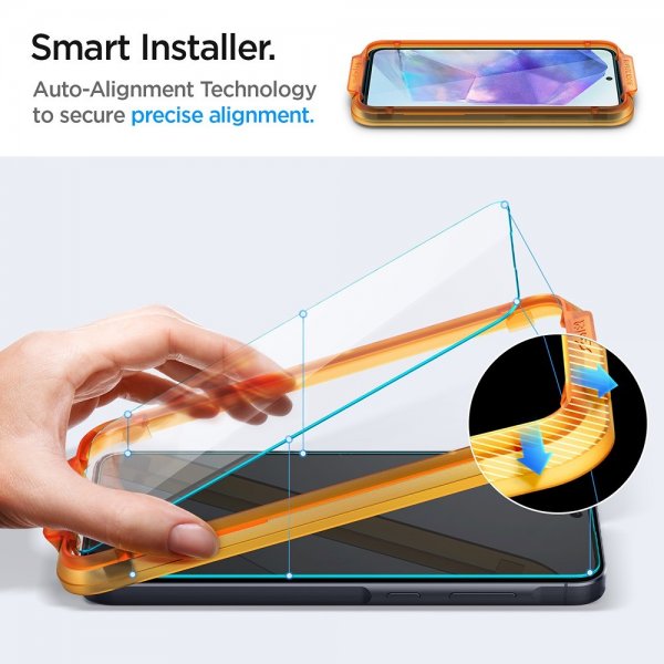 Spigen Samsung Galaxy A55 -näytönsuoja GLAS.tR ALIGNmaster 2-pakkaus
