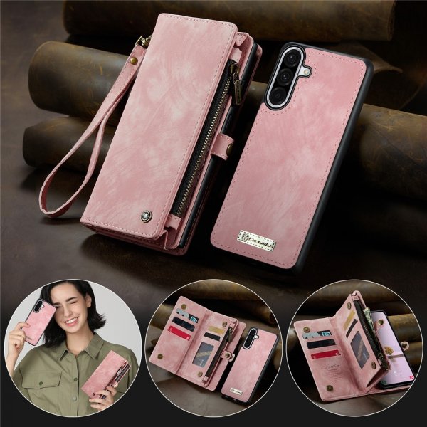 CaseMe Samsung Galaxy A56 -kotelo 008 Series, irrotettava kuori, vaaleanpunainen