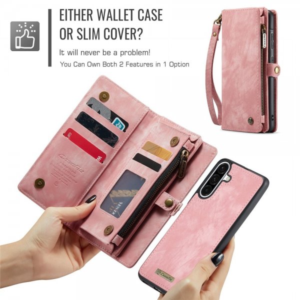 CaseMe Samsung Galaxy A56 -kotelo 008 Series, irrotettava kuori, vaaleanpunainen