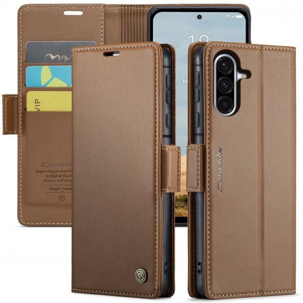 CaseMe Samsung Galaxy A56 -suojakotelo 023 Series Ruskea