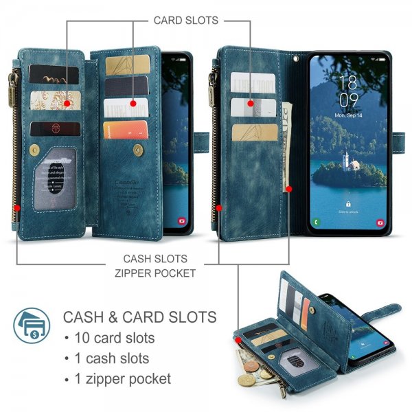 CaseMe Samsung Galaxy A56 Kotelo C30-sarja Sininen