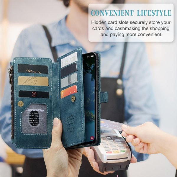 CaseMe Samsung Galaxy A56 Kotelo C30-sarja Sininen