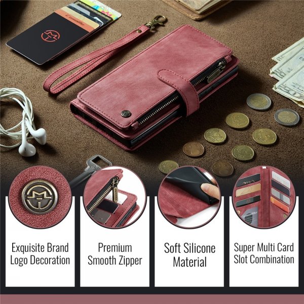 CaseMe Samsung Galaxy A56 Kotelo C30 Series Punainen