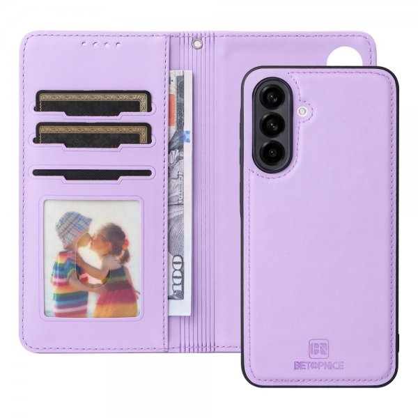 Betopnice Samsung Galaxy A56 -kotelo irrotettavalla kuorella 005 Violetti