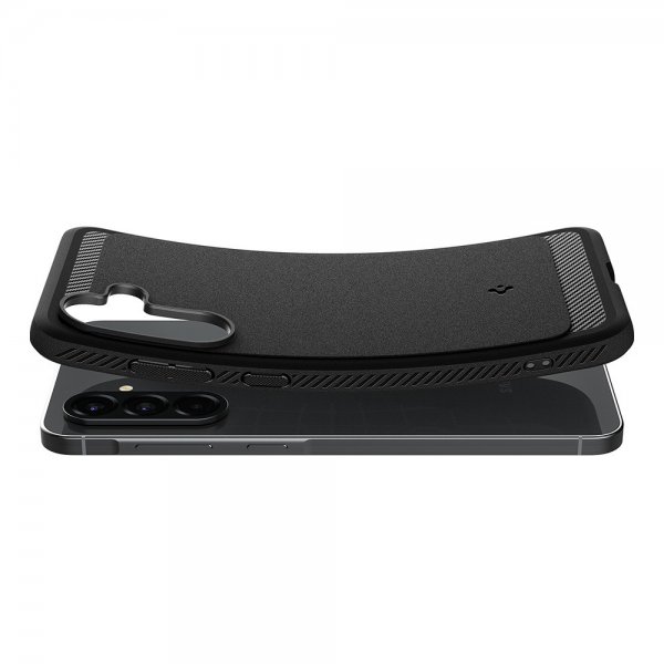 Spigen Samsung Galaxy A56 -suojakuori, Rugged Armor, mattamusta