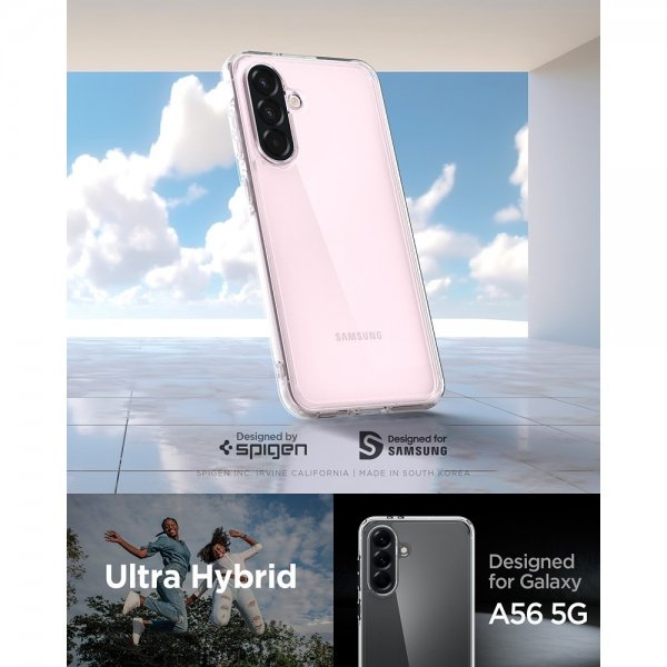 Spigen Samsung Galaxy A56 Ultra Hybrid Crystal Clear -suojakuori