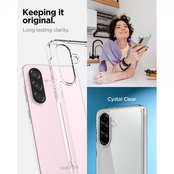 Spigen Samsung Galaxy A56 Ultra Hybrid Crystal Clear -suojakuori