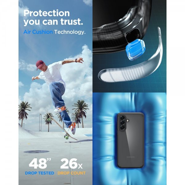 Spigen Samsung Galaxy A56 Kuori Ultra Hybrid Matta Musta