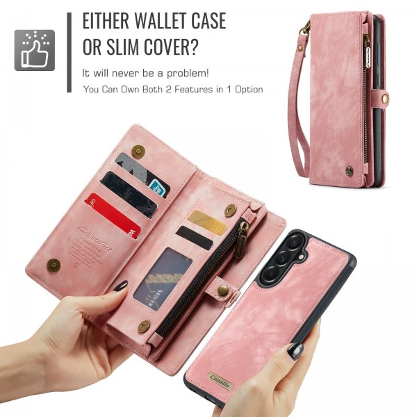 CaseMe Samsung Galaxy A57 -kotelo 008 Series, irrotettava kuori, vaaleanpunainen