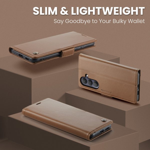 CaseMe Samsung Galaxy A57 Suojakotelo 023-sarja Ruskea