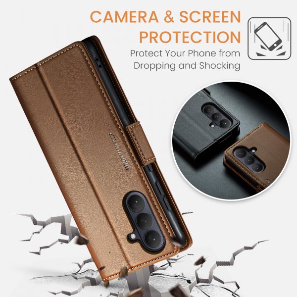 CaseMe Samsung Galaxy A57 Suojakotelo 023-sarja Ruskea