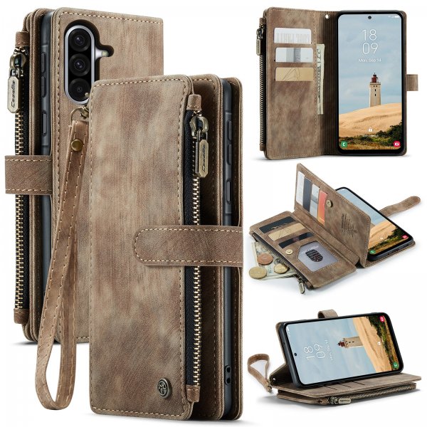 CaseMe Samsung Galaxy A57 -suojakuori, C30-sarja, ruskea