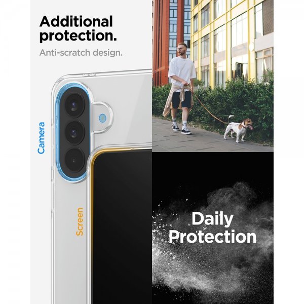 Spigen Samsung Galaxy A57 Liquid Crystal -suojakuori läpinäkyvä